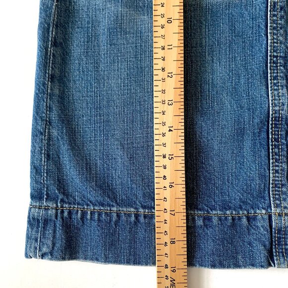 Vintage Y2K Gap Denim Jean Mini Skirt Coastal Grandma Cowgirl Preppy Timeless - Picture 8 of 9